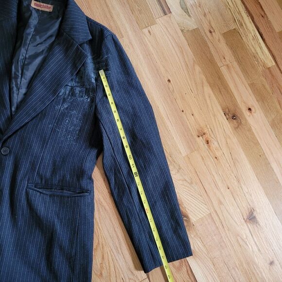 Machine Men’s Design Striped Blazer Large - Picture 8 of 12